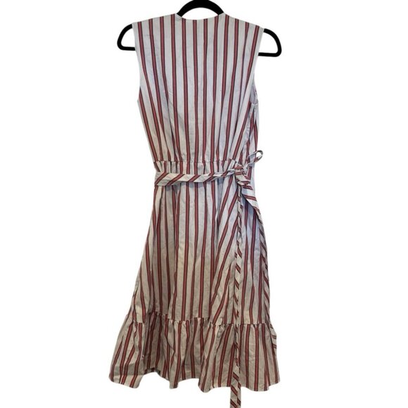 Draper James Stripe Faux Wrap Tank Dress Size 4 - Picture 9 of 10